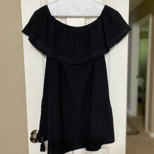 Anthropologie Wishlist Black Swim Cover-Up Dress Size M/L